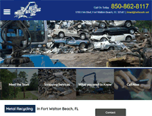 Tablet Screenshot of fortwaltonmetalrecycling.com